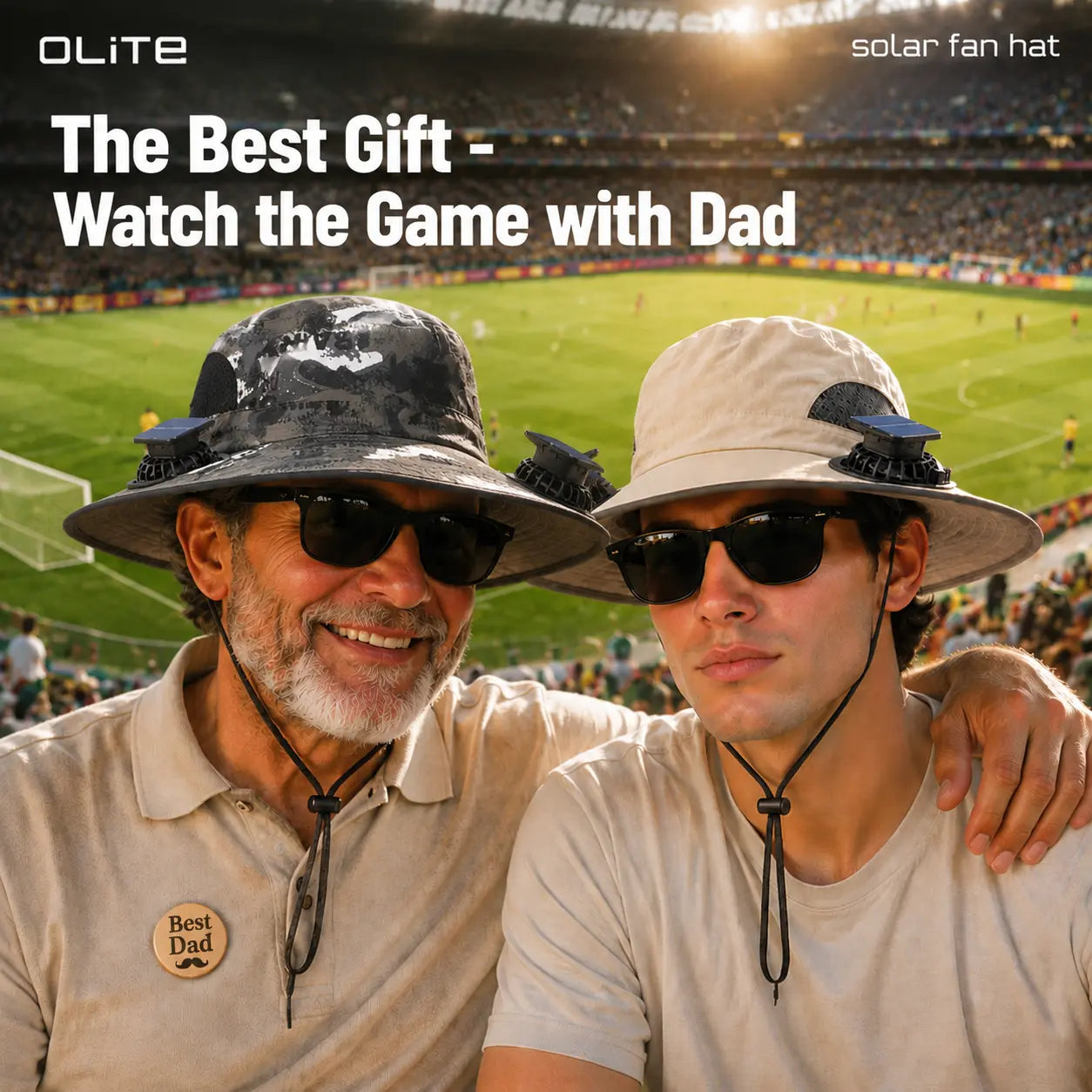 New Solar-Powered Outdoor Cooling Fan Hat — Sun Protection Hat with Solar Fan | Dual-Power Rechargeable Fan | Outdoor Water-Resistant Fan | Ideal for Sporting Events | Unisex Design | Tiktokshopspringglowup Sun Bucket Hat Lightweight Golf Hat